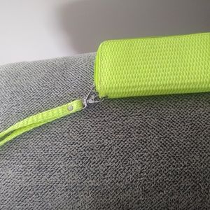 Neon wristlet wallet
